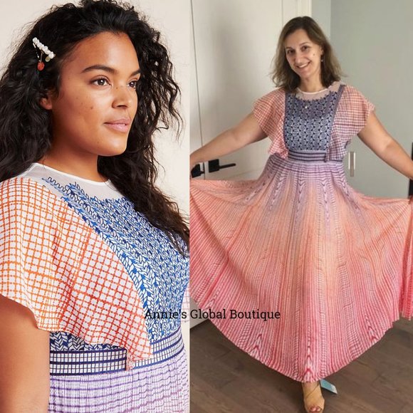 NWT ANTHROPOLOGIE Geisha Designs Savita Maxi Dress - Picture 13 of 16